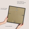 image:imageAmericanflat 24x30 Poster Frame  Slim Molding  Black  Polished plexiglass front hangs vertical or horizontal sawtooth hangers included secure turntab backingBlack