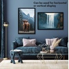 image:imageAmericanflat 24x30 Poster Frame  Slim Molding  Black  Polished plexiglass front hangs vertical or horizontal sawtooth hangers included secure turntab backingBlack