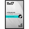image:imageAmericanflat 24x30 Poster Frame  Slim Molding  Black  Polished plexiglass front hangs vertical or horizontal sawtooth hangers included secure turntab backingBlack
