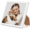 image:imageAmericanflat 24x30 Poster Frame  Slim Molding  Black  Polished plexiglass front hangs vertical or horizontal sawtooth hangers included secure turntab backingWhite