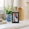 image:imageAmericanflat 24x30 Poster Frame  Slim Molding  Black  Polished plexiglass front hangs vertical or horizontal sawtooth hangers included secure turntab backingBlack