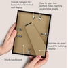 image:imageAmericanflat 24x30 Poster Frame  Slim Molding  Black  Polished plexiglass front hangs vertical or horizontal sawtooth hangers included secure turntab backingBlack