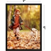 image:imageAmericanflat 24x30 Poster Frame  Slim Molding  Black  Polished plexiglass front hangs vertical or horizontal sawtooth hangers included secure turntab backingBlack