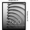 image:imageAmericanflat 24x30 Poster Frame  Slim Molding  Black  Polished plexiglass front hangs vertical or horizontal sawtooth hangers included secure turntab backingBlack