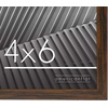 image:imageAmericanflat 24x30 Poster Frame  Slim Molding  Black  Polished plexiglass front hangs vertical or horizontal sawtooth hangers included secure turntab backingWalnut