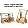 image:imageAmericanflat 24x30 Poster Frame  Slim Molding  Black  Polished plexiglass front hangs vertical or horizontal sawtooth hangers included secure turntab backingGold