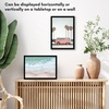 image:imageAmericanflat 24x30 Poster Frame  Slim Molding  Black  Polished plexiglass front hangs vertical or horizontal sawtooth hangers included secure turntab backingBlack