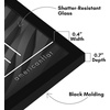 image:imageAmericanflat 24x30 Poster Frame  Slim Molding  Black  Polished plexiglass front hangs vertical or horizontal sawtooth hangers included secure turntab backingBlack