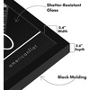 image:imageAmericanflat 24x30 Poster Frame  Slim Molding  Black  Polished plexiglass front hangs vertical or horizontal sawtooth hangers included secure turntab backingBlack