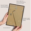 image:imageAmericanflat 24x30 Poster Frame  Slim Molding  Black  Polished plexiglass front hangs vertical or horizontal sawtooth hangers included secure turntab backingBlack
