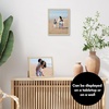 image:imageAmericanflat 24x30 Poster Frame  Slim Molding  Black  Polished plexiglass front hangs vertical or horizontal sawtooth hangers included secure turntab backingNatural Oak