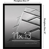 image:imageAmericanflat 24x30 Poster Frame  Slim Molding  Black  Polished plexiglass front hangs vertical or horizontal sawtooth hangers included secure turntab backingBlack
