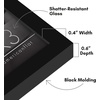 image:imageAmericanflat 24x30 Poster Frame  Slim Molding  Black  Polished plexiglass front hangs vertical or horizontal sawtooth hangers included secure turntab backingBlack