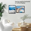 image:imageAmericanflat 24x30 Poster Frame  Slim Molding  Black  Polished plexiglass front hangs vertical or horizontal sawtooth hangers included secure turntab backingBlack