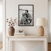 image:imageAmericanflat 24x30 Poster Frame  Slim Molding  Black  Polished plexiglass front hangs vertical or horizontal sawtooth hangers included secure turntab backingBlack