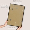 image:imageAmericanflat 24x30 Poster Frame  Slim Molding  Black  Polished plexiglass front hangs vertical or horizontal sawtooth hangers included secure turntab backingBlack