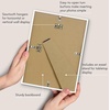 image:imageAmericanflat 24x30 Poster Frame  Slim Molding  Black  Polished plexiglass front hangs vertical or horizontal sawtooth hangers included secure turntab backingWhite