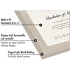 image:imageAmericanflat 85x11 Diploma Frame with ShatterResistant Glass  Document Frames with Engineered Wood  Legacy Collection  Certificate Frame for Tabletop and Wall Display  Walnut  Shatterresistant glass wall or tabletop display with included easel sawtooth hangers includedLight Wood