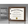 image:imageAmericanflat 85x11 Diploma Frame with ShatterResistant Glass  Document Frames with Engineered Wood  Legacy Collection  Certificate Frame for Tabletop and Wall Display  Walnut  Shatterresistant glass wall or tabletop display with included easel sawtooth hangers includedWalnut