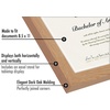image:imageAmericanflat 85x11 Diploma Frame with ShatterResistant Glass  Document Frames with Engineered Wood  Legacy Collection  Certificate Frame for Tabletop and Wall Display  Walnut  Shatterresistant glass wall or tabletop display with included easel sawtooth hangers includedDark Oak