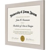 image:imageAmericanflat 85x11 Diploma Frame with ShatterResistant Glass  Document Frames with Engineered Wood  Legacy Collection  Certificate Frame for Tabletop and Wall Display  Walnut  Shatterresistant glass wall or tabletop display with included easel sawtooth hangers includedLight Wood