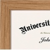 image:imageAmericanflat 85x11 Diploma Frame with ShatterResistant Glass  Document Frames with Engineered Wood  Legacy Collection  Certificate Frame for Tabletop and Wall Display  Walnut  Shatterresistant glass wall or tabletop display with included easel sawtooth hangers includedDark Oak