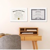 image:imageAmericanflat 85x11 Diploma Frame with ShatterResistant Glass  Document Frames with Engineered Wood  Legacy Collection  Certificate Frame for Tabletop and Wall Display  Walnut  Shatterresistant glass wall or tabletop display with included easel sawtooth hangers includedWhite
