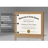 image:imageAmericanflat 85x11 Diploma Frame with ShatterResistant Glass  Document Frames with Engineered Wood  Legacy Collection  Certificate Frame for Tabletop and Wall Display  Walnut  Shatterresistant glass wall or tabletop display with included easel sawtooth hangers includedDark Oak