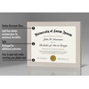 image:imageAmericanflat 85x11 Diploma Frame with ShatterResistant Glass  Document Frames with Engineered Wood  Legacy Collection  Certificate Frame for Tabletop and Wall Display  Walnut  Shatterresistant glass wall or tabletop display with included easel sawtooth hangers includedLight Wood