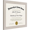 image:imageAmericanflat 85x11 Diploma Frame with ShatterResistant Glass  Document Frames with Engineered Wood  Legacy Collection  Certificate Frame for Tabletop and Wall Display  Walnut  Shatterresistant glass wall or tabletop display with included easel sawtooth hangers includedLight Wood