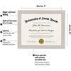 image:imageAmericanflat 85x11 Diploma Frame with ShatterResistant Glass  Document Frames with Engineered Wood  Legacy Collection  Certificate Frame for Tabletop and Wall Display  Walnut  Shatterresistant glass wall or tabletop display with included easel sawtooth hangers includedLight Wood
