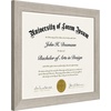 image:imageAmericanflat 85x11 Diploma Frame with ShatterResistant Glass  Document Frames with Engineered Wood  Legacy Collection  Certificate Frame for Tabletop and Wall Display  Walnut  Shatterresistant glass wall or tabletop display with included easel sawtooth hangers includedDriftwood
