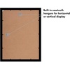 image:imageAmericanflat 9x12 Picture Frame with ShatterResistant Glass  Use as 6x8 Frame with Mat or Display 9x12 Photo Without Mat  Signature Collection  Picture Frames for Tabletop and Wall Display  Black  Shatterresistant glass wall or tabletop display with included easel sawtooth hangers included use with or without matBlack