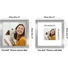image:imageAmericanflat 9x12 Picture Frame with ShatterResistant Glass  Use as 6x8 Frame with Mat or Display 9x12 Photo Without Mat  Signature Collection  Picture Frames for Tabletop and Wall Display  Black  Shatterresistant glass wall or tabletop display with included easel sawtooth hangers included use with or without matSilver