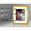 image:imageAmericanflat 9x12 Picture Frame with ShatterResistant Glass  Use as 6x8 Frame with Mat or Display 9x12 Photo Without Mat  Signature Collection  Picture Frames for Tabletop and Wall Display  Black  Shatterresistant glass wall or tabletop display with included easel sawtooth hangers included use with or without matGold
