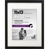 image:imageAmericanflat 9x12 Picture Frame with ShatterResistant Glass  Use as 6x8 Frame with Mat or Display 9x12 Photo Without Mat  Signature Collection  Picture Frames for Tabletop and Wall Display  Black  Shatterresistant glass wall or tabletop display with included easel sawtooth hangers included use with or without matBlack