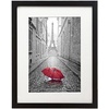 image:imageAmericanflat 9x12 Picture Frame with ShatterResistant Glass  Use as 6x8 Frame with Mat or Display 9x12 Photo Without Mat  Signature Collection  Picture Frames for Tabletop and Wall Display  Black  Shatterresistant glass wall or tabletop display with included easel sawtooth hangers included use with or without matBlack