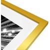 image:imageAmericanflat 9x12 Picture Frame with ShatterResistant Glass  Use as 6x8 Frame with Mat or Display 9x12 Photo Without Mat  Signature Collection  Picture Frames for Tabletop and Wall Display  Black  Shatterresistant glass wall or tabletop display with included easel sawtooth hangers included use with or without matGold