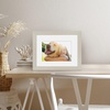 image:imageAmericanflat 9x12 Picture Frame with ShatterResistant Glass  Use as 6x8 Frame with Mat or Display 9x12 Photo Without Mat  Signature Collection  Picture Frames for Tabletop and Wall Display  Black  Shatterresistant glass wall or tabletop display with included easel sawtooth hangers included use with or without matLight Wood