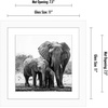 image:imageAmericanflat 9x12 Picture Frame with ShatterResistant Glass  Use as 6x8 Frame with Mat or Display 9x12 Photo Without Mat  Signature Collection  Picture Frames for Tabletop and Wall Display  Black  Shatterresistant glass wall or tabletop display with included easel sawtooth hangers included use with or without matWhite