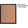 image:imageAmericanflat 9x12 Picture Frame with ShatterResistant Glass  Use as 6x8 Frame with Mat or Display 9x12 Photo Without Mat  Signature Collection  Picture Frames for Tabletop and Wall Display  Black  Shatterresistant glass wall or tabletop display with included easel sawtooth hangers included use with or without matBlack