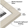 image:imageAmericanflat 9x12 Picture Frame with ShatterResistant Glass  Use as 6x8 Frame with Mat or Display 9x12 Photo Without Mat  Signature Collection  Picture Frames for Tabletop and Wall Display  Black  Shatterresistant glass wall or tabletop display with included easel sawtooth hangers included use with or without matLight Wood