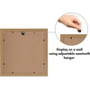 image:imageAmericanflat 9x12 Picture Frame with ShatterResistant Glass  Use as 6x8 Frame with Mat or Display 9x12 Photo Without Mat  Signature Collection  Picture Frames for Tabletop and Wall Display  Black  Shatterresistant glass wall or tabletop display with included easel sawtooth hangers included use with or without matDark Oak