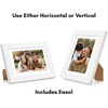 image:imageAmericanflat 9x12 Picture Frame with ShatterResistant Glass  Use as 6x8 Frame with Mat or Display 9x12 Photo Without Mat  Signature Collection  Picture Frames for Tabletop and Wall Display  Black  Shatterresistant glass wall or tabletop display with included easel sawtooth hangers included use with or without matWhite