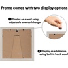 image:imageAmericanflat 9x12 Picture Frame with ShatterResistant Glass  Use as 6x8 Frame with Mat or Display 9x12 Photo Without Mat  Signature Collection  Picture Frames for Tabletop and Wall Display  Black  Shatterresistant glass wall or tabletop display with included easel sawtooth hangers included use with or without matLight Wood