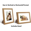 image:imageAmericanflat 9x12 Picture Frame with ShatterResistant Glass  Use as 6x8 Frame with Mat or Display 9x12 Photo Without Mat  Signature Collection  Picture Frames for Tabletop and Wall Display  Black  Shatterresistant glass wall or tabletop display with included easel sawtooth hangers included use with or without matDark Oak