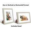 image:imageAmericanflat 9x12 Picture Frame with ShatterResistant Glass  Use as 6x8 Frame with Mat or Display 9x12 Photo Without Mat  Signature Collection  Picture Frames for Tabletop and Wall Display  Black  Shatterresistant glass wall or tabletop display with included easel sawtooth hangers included use with or without matLight Wood