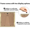 image:imageAmericanflat 9x12 Picture Frame with ShatterResistant Glass  Use as 6x8 Frame with Mat or Display 9x12 Photo Without Mat  Signature Collection  Picture Frames for Tabletop and Wall Display  Black  Shatterresistant glass wall or tabletop display with included easel sawtooth hangers included use with or without matGold