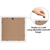 image:imageAmericanflat 9x12 Picture Frame with ShatterResistant Glass  Use as 6x8 Frame with Mat or Display 9x12 Photo Without Mat  Signature Collection  Picture Frames for Tabletop and Wall Display  Black  Shatterresistant glass wall or tabletop display with included easel sawtooth hangers included use with or without matWhite