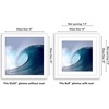 image:imageAmericanflat 9x12 Picture Frame with ShatterResistant Glass  Use as 6x8 Frame with Mat or Display 9x12 Photo Without Mat  Signature Collection  Picture Frames for Tabletop and Wall Display  Black  Shatterresistant glass wall or tabletop display with included easel sawtooth hangers included use with or without matWhite
